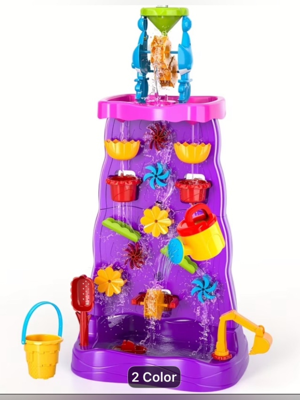 Colorful Water Play Tower - Purple / Multicolor Kids Toy